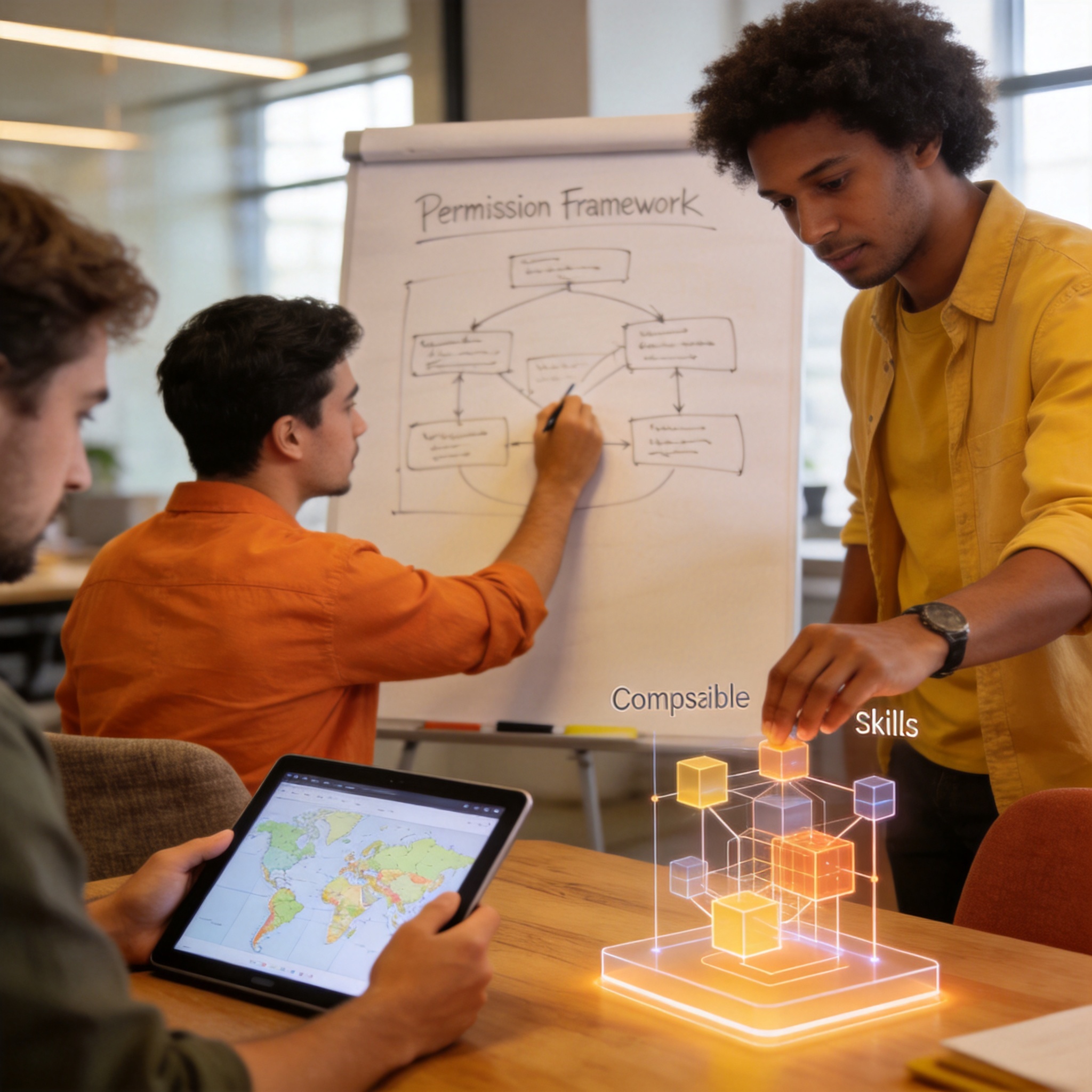 A 3-layer multi-agent delegation system — Orchestrator, Lead agents, and Worker agents — where you define specialized teams (Planning, Engineering, Validation, or your own). Each agent maintains a mental model that compounds knowledge over time. Configuration-driven teams, domain-locked permissions, and composable skills let you scale agents safely across large codebases. Deploy into any project with one command. - Guardrails by Design: Permissions, Domains, and Composable Skills