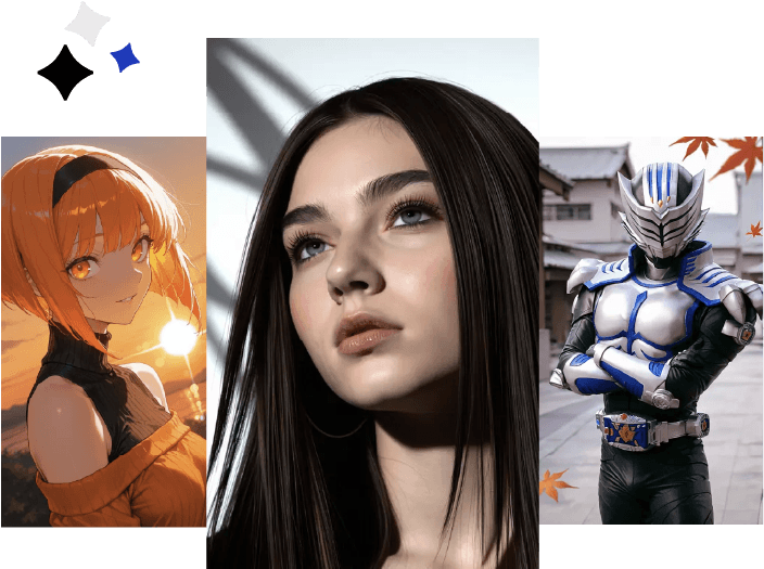 Plug in any CivitAI link — collage of AI-generated images