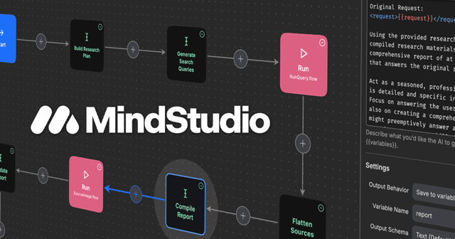 AI agent workflow in MindStudio