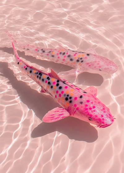 AI-generated koi fish illustration