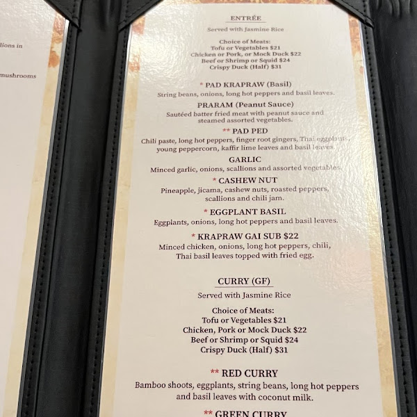 Get an image, such as a restaurant menu, from which to analyze the image