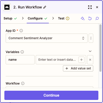 Add name as a variable