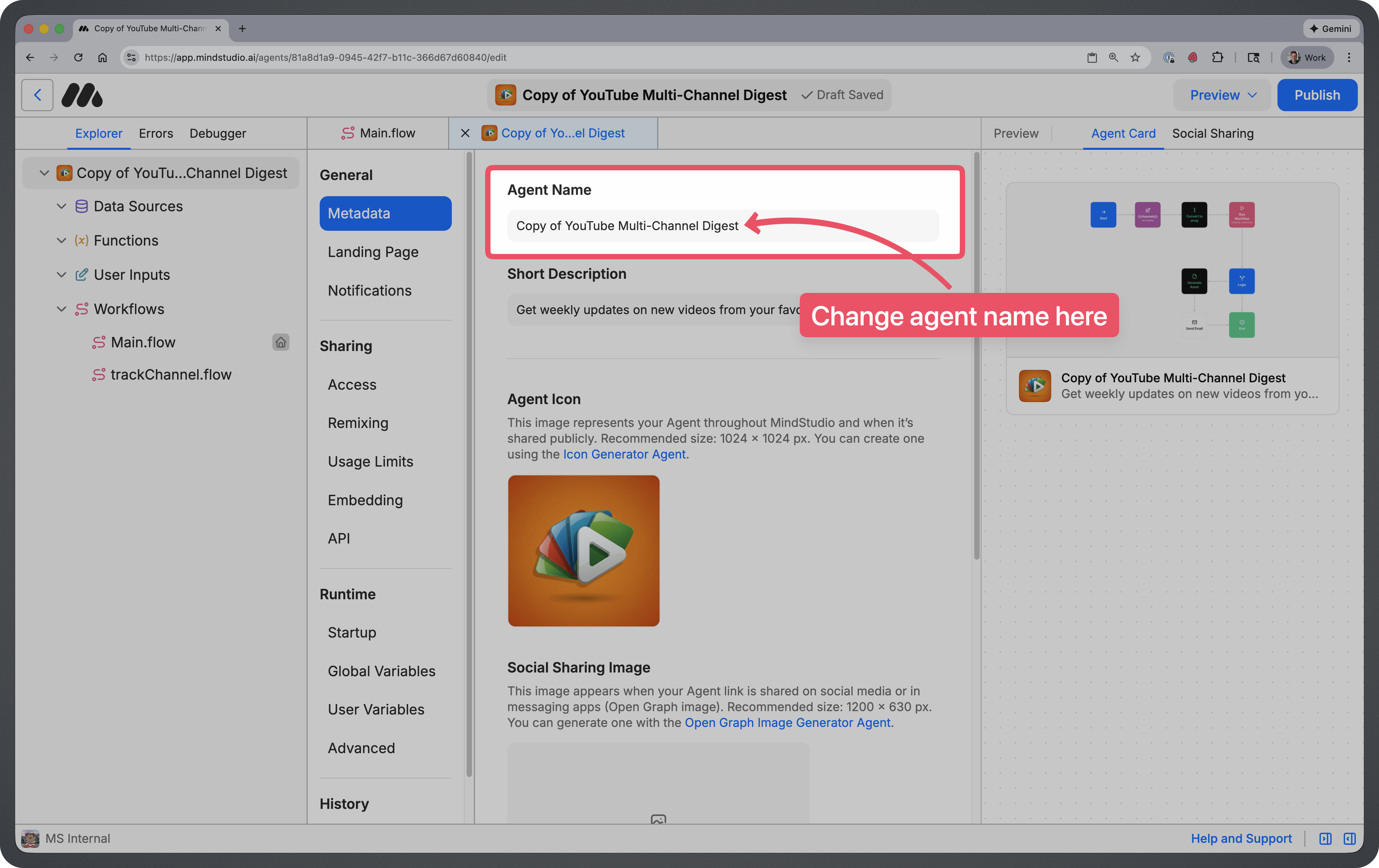 Agent name form field