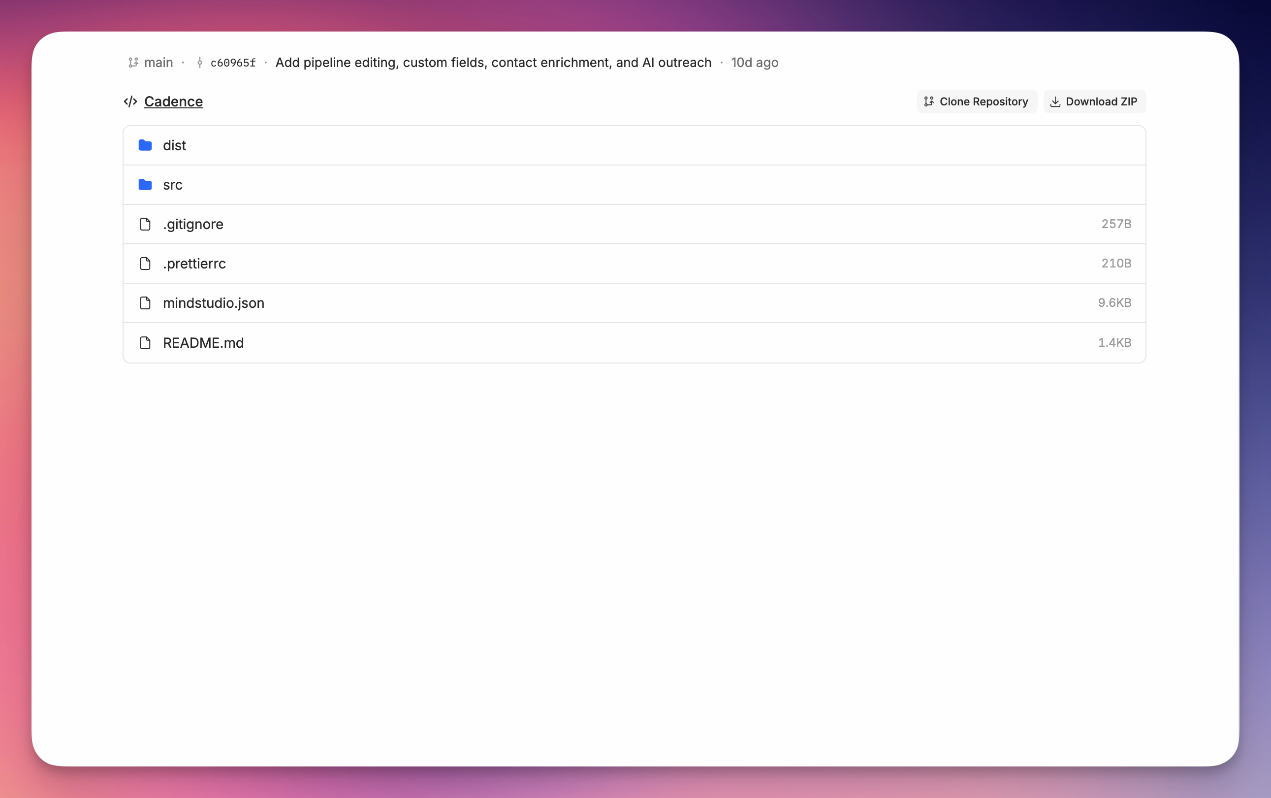 Code in the Remy dashboard