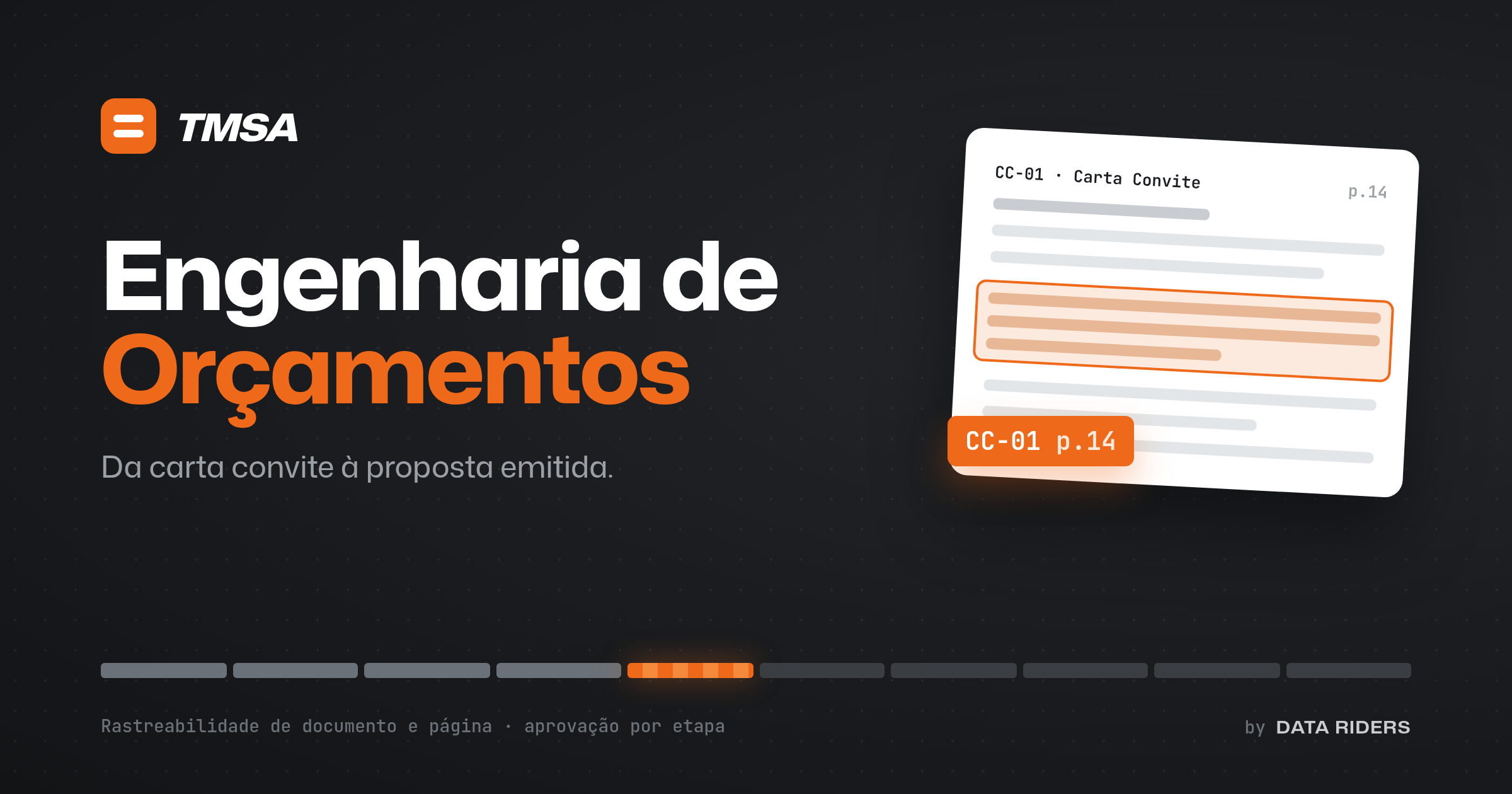 Tela do agente Copiloto de Engenharia de Orçamentos