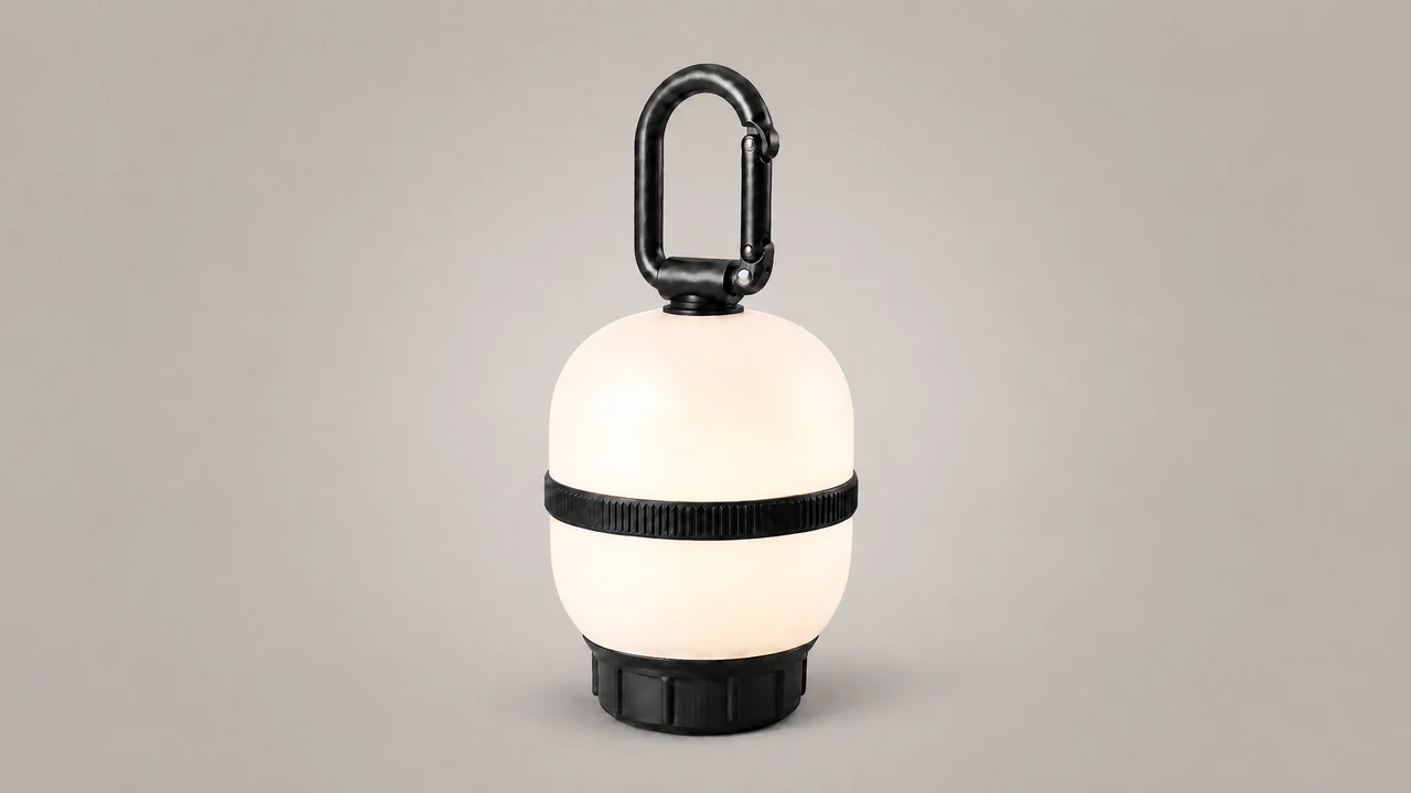 Realistic render of the Clip-On Tent Lantern